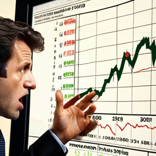 **

> Psychology of investing concept. An investor struggling to control emotions (fear and greed) while looking at a stock market chart. Emphasize the battle between rational decision-making and emotional impulses.

**